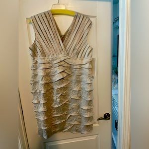 Ruffled cocktail dress
